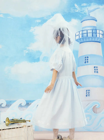 Blue and White Striped Dress【s0000014154】