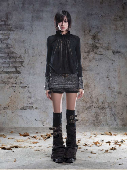 Pull-Over Collar Knit Dress【s0000014491】