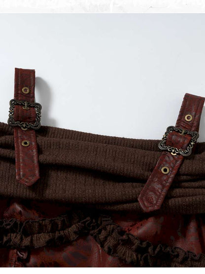 Vintage Punk Patchwork Knit Dress【s0000014651】