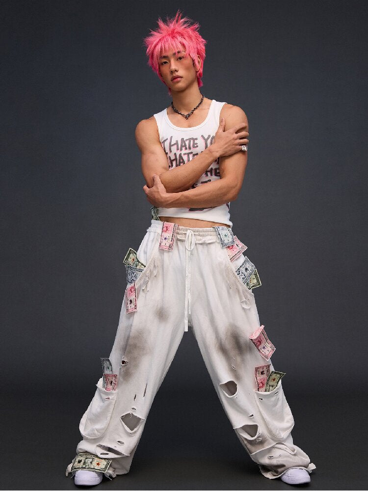 Distressed Sweatpants【s0000017488】