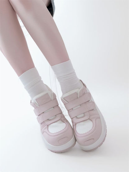 Lace-up thick-soled sneakers【s0000012963】