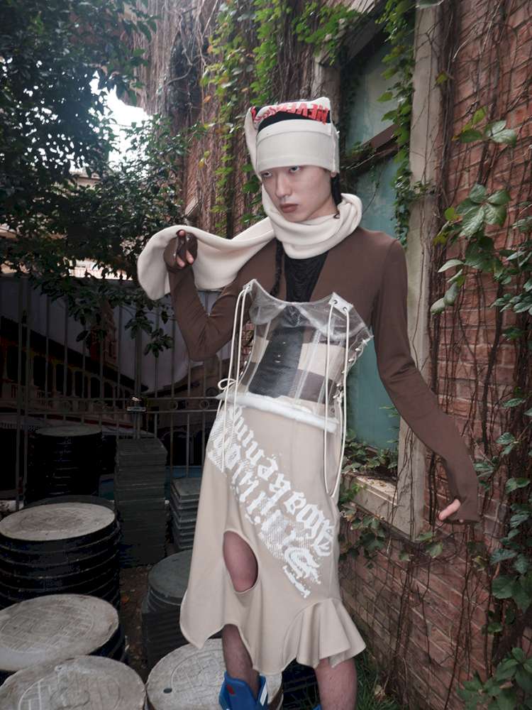 Printed Bondage Transforming Dress【s0000015143】