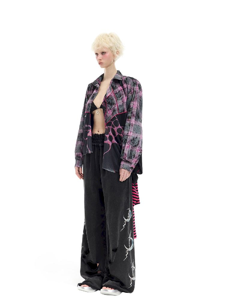 Patchwork Mesh Spice Dress【s0000012065】