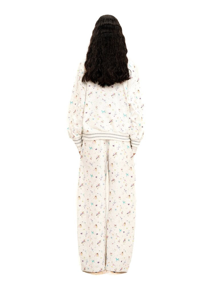 Hand-Painted Printed Cardigan【s0000016104】