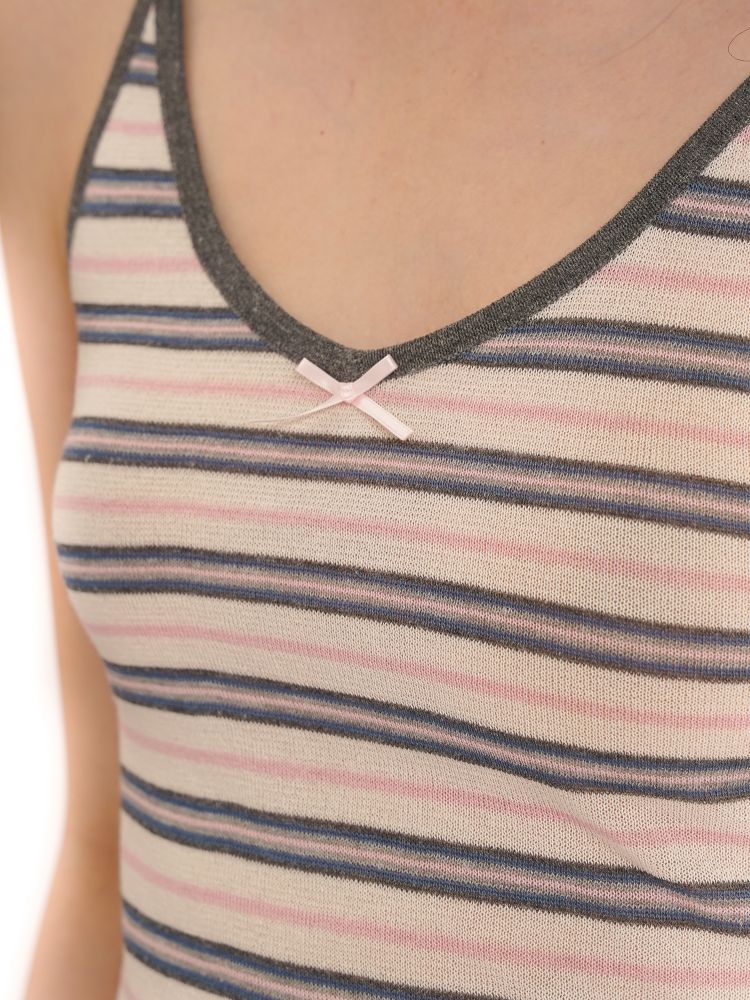 Mesh Shell Label Camisole Tank Top【s0000013447】