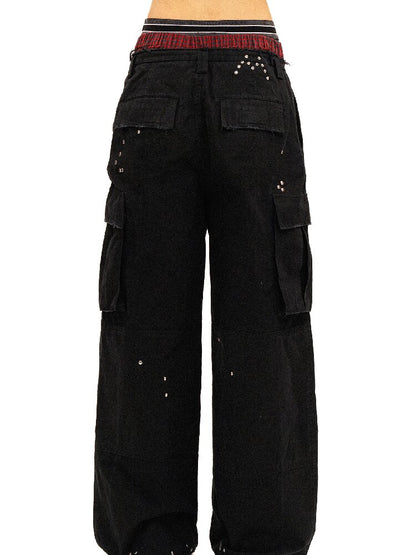 College Bandeau Suspender Pants【s0000016438】