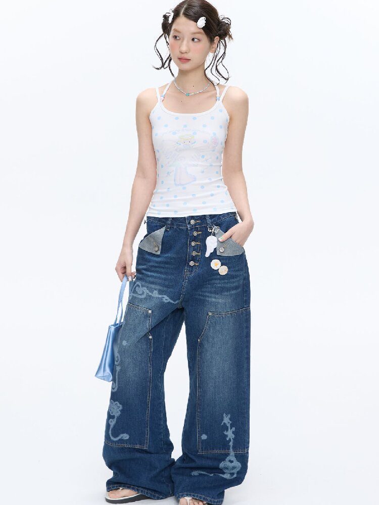 Childlike Beaded Camisole Top【s0000016409】