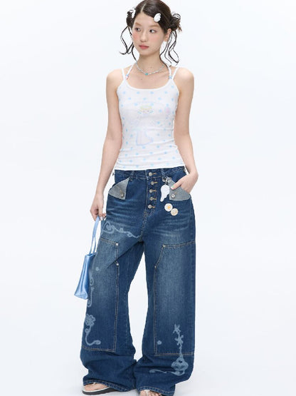 Childlike Beaded Camisole Top【s0000016409】