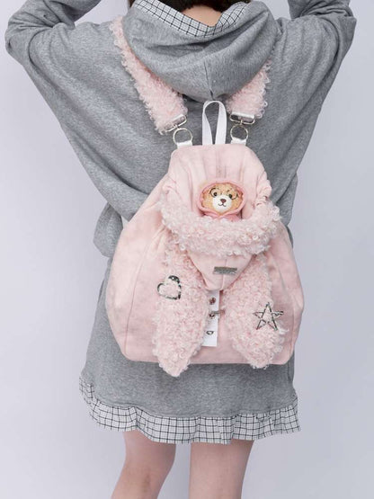Rabbit Ears Cute Fur Crossbody School Bag【s0000014616】