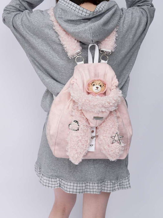 Rabbit Ears Cute Fur Crossbody School Bag【s0000014616】