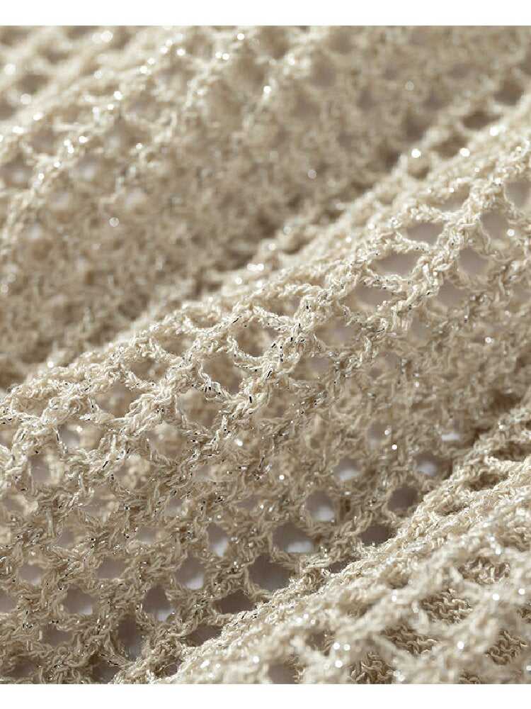 Hollow Star Mid Sleeve Knit Sweater【s0000016994】