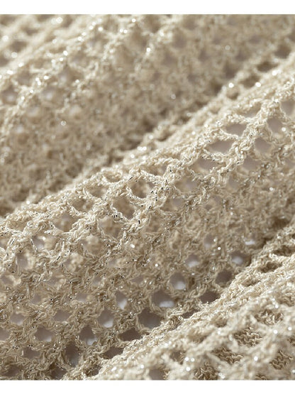 Hollow Star Mid Sleeve Knit Sweater【s0000016994】