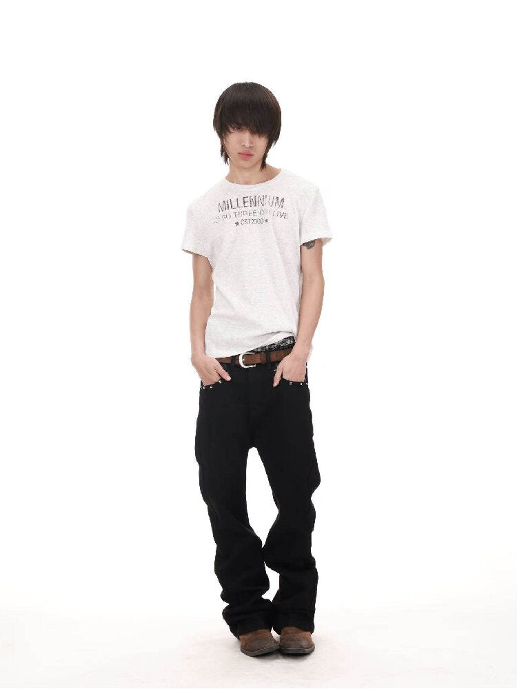 Snowflake Cotton Destruction T-Shirt【s0000018213】