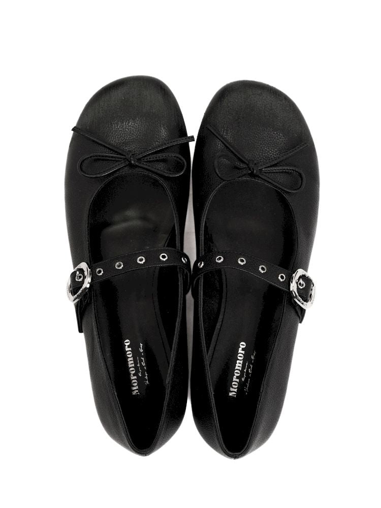 Carved Single Buckle Ballet Shoes【s0000013438】