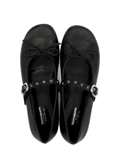 Carved Single Buckle Ballet Shoes【s0000013438】