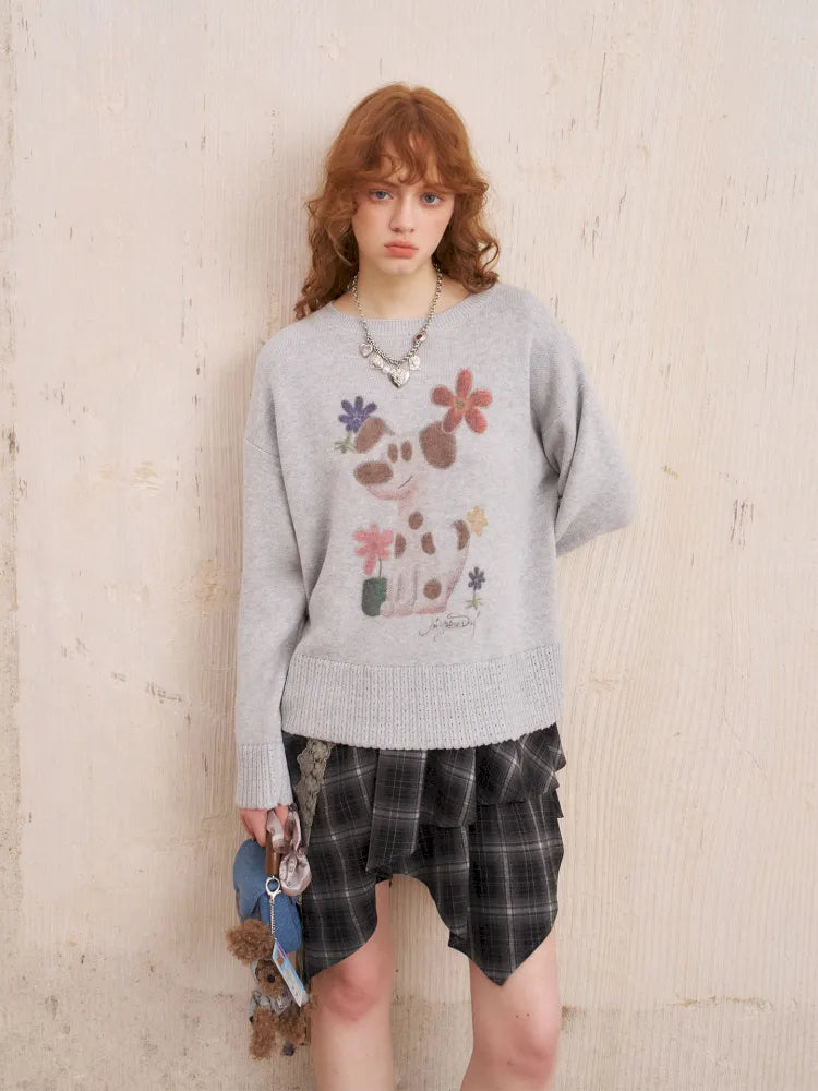 Openwork Oversized Pullover Knit Sweater【s0000014086】