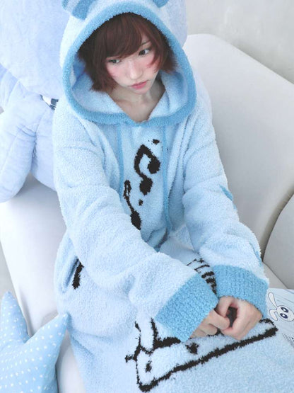 Antique Ghost Horse Hooded Knit Dress【s0000014688】