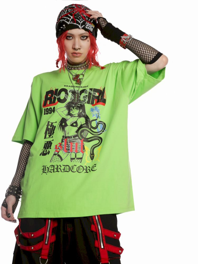 Street tide loose versatile multicolor T-shirt【s0000013601】