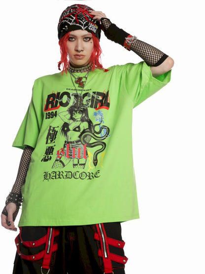 Street tide loose versatile multicolor T-shirt【s0000013601】