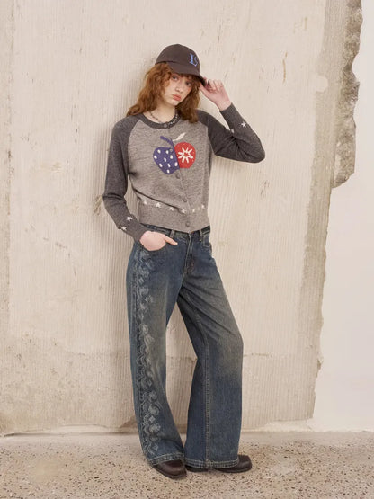 Slim-Fit Long-Sleeve Knit Cardigan Jacket【s0000014041】