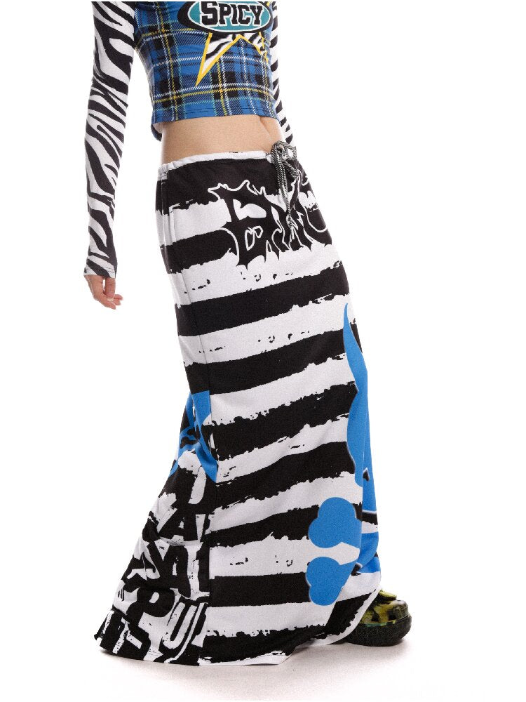 DeadEndKids Retro Print Long Skirt【s0000019126】