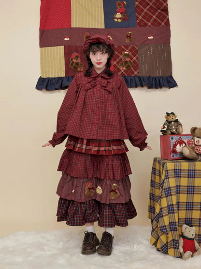Ruffled puffy adorable tiered skirt【s0000014174】