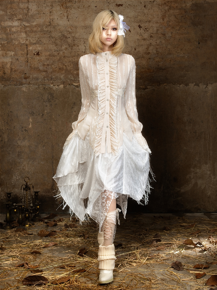 Romantic Palace Midi Skirt【s0000018377】