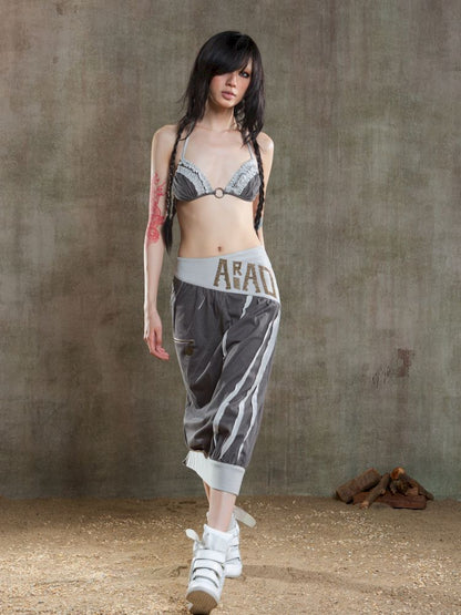 Drawstring Crash Ruffle Bikini【s0000012659】