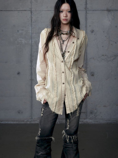 Scrappy Sunscreen Long Sleeve Shirt【s0000013470】