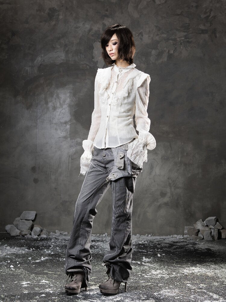 Multi-Wear Straight Flared Pants【s0000015955】