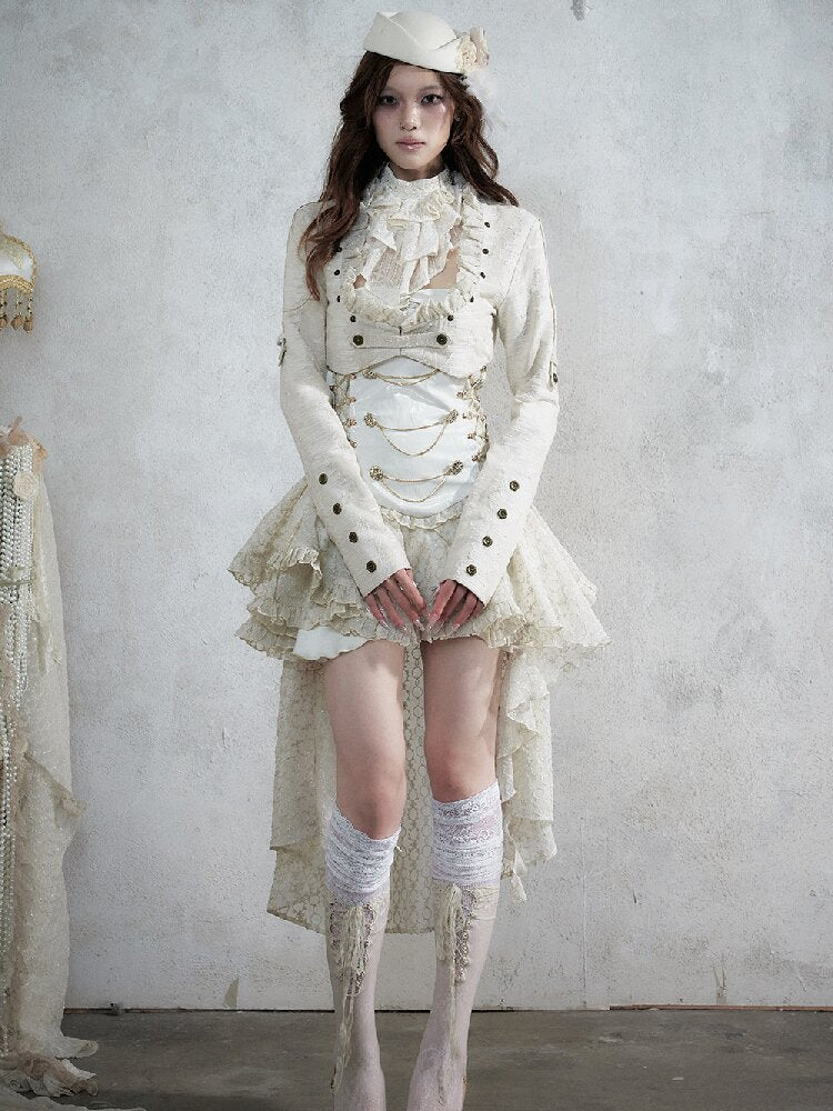 Baroque Napoleon Leather Jacket【s0000017992】