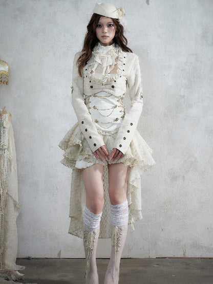 Baroque Napoleon Leather Jacket【s0000017992】
