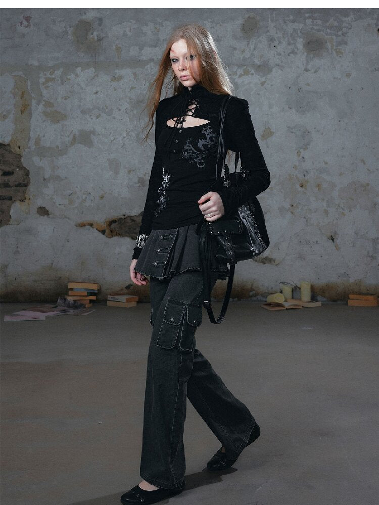 Napoleon Pleated Patchwork Pants【s0000018105】