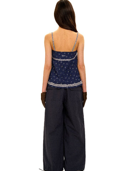 Threaded Waist Drawstring Pants【s0000017438】