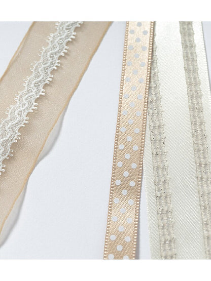 Court Lace Satin Ribbon Brooch【s0000017246】