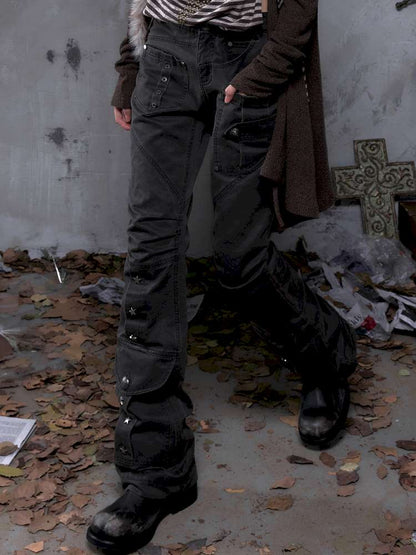 Flared Suede Casual Pants【s0000014460】