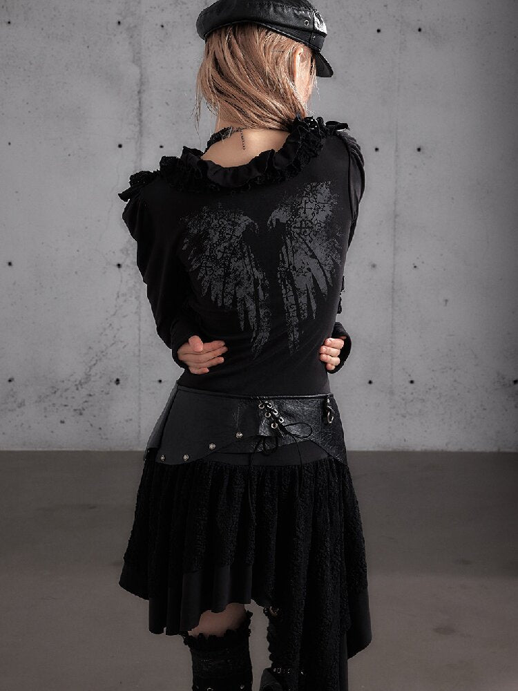 Punk Print Stretch Knit Dress【s0000019153】