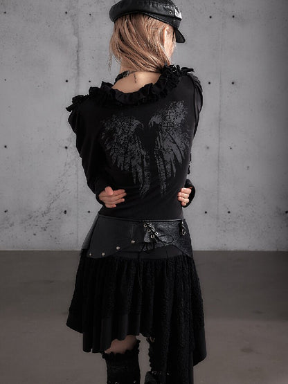 Punk Print Stretch Knit Dress【s0000019153】