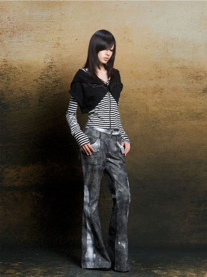 Wings Hot Rhinestone Hooded Short Tunic【s0000011818】