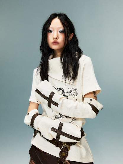 탈착식 긴 슬리브 니트 탑 [S0000011482]