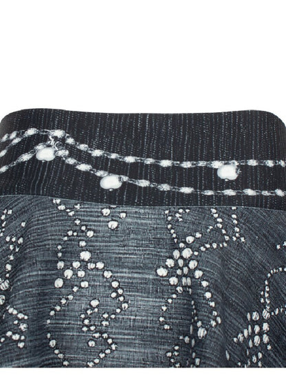 Imitation Denim Patchwork Skirt【s0000018066】