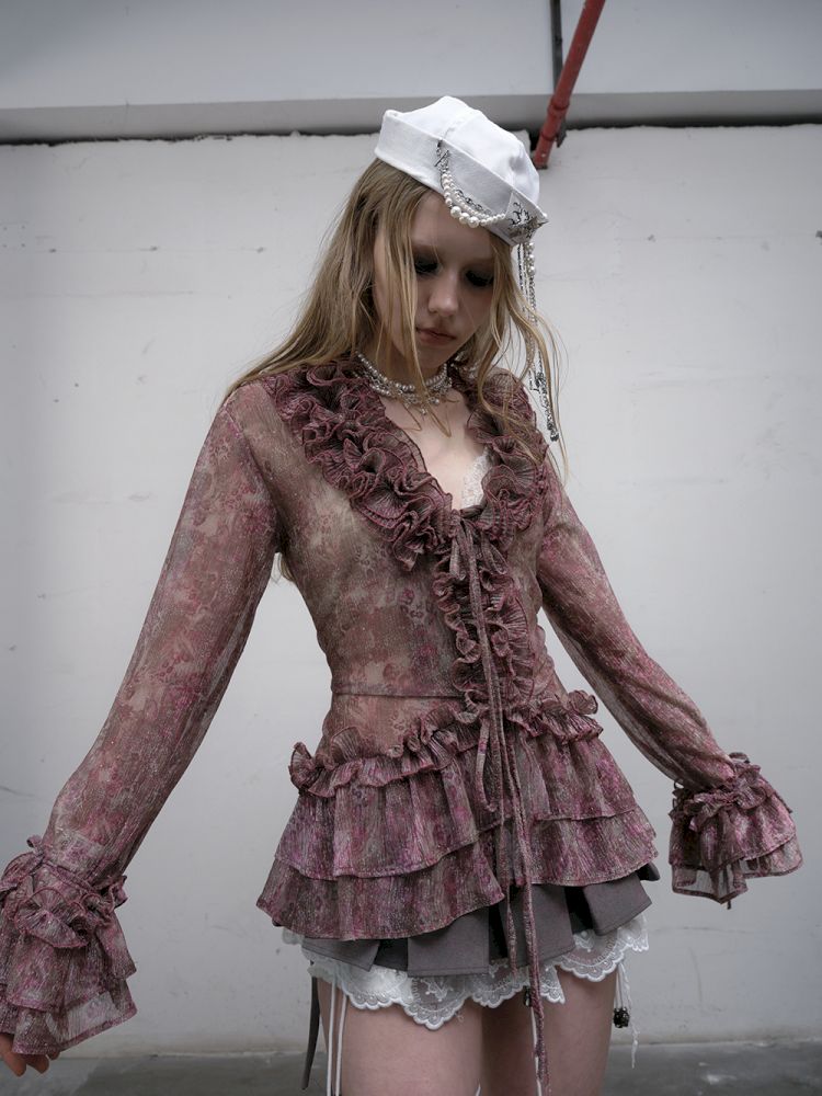 Long Sleeve Flared Sun Protection Shirt【s0000012328】