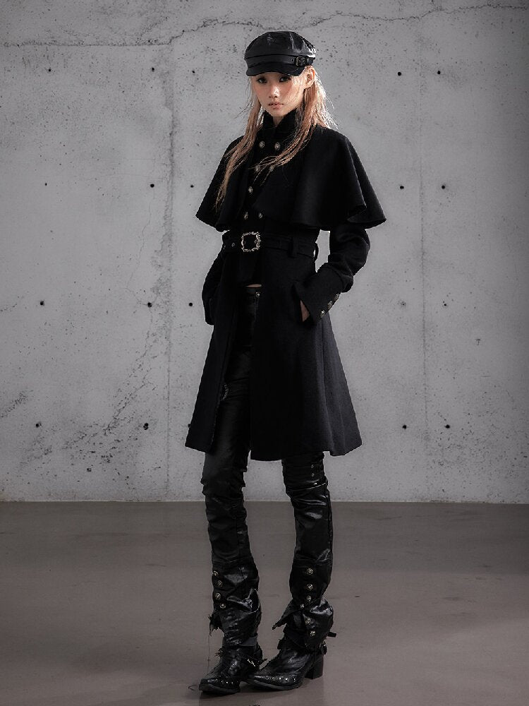 Modern Court Heiress Wool Cape Jacket【s0000019150】