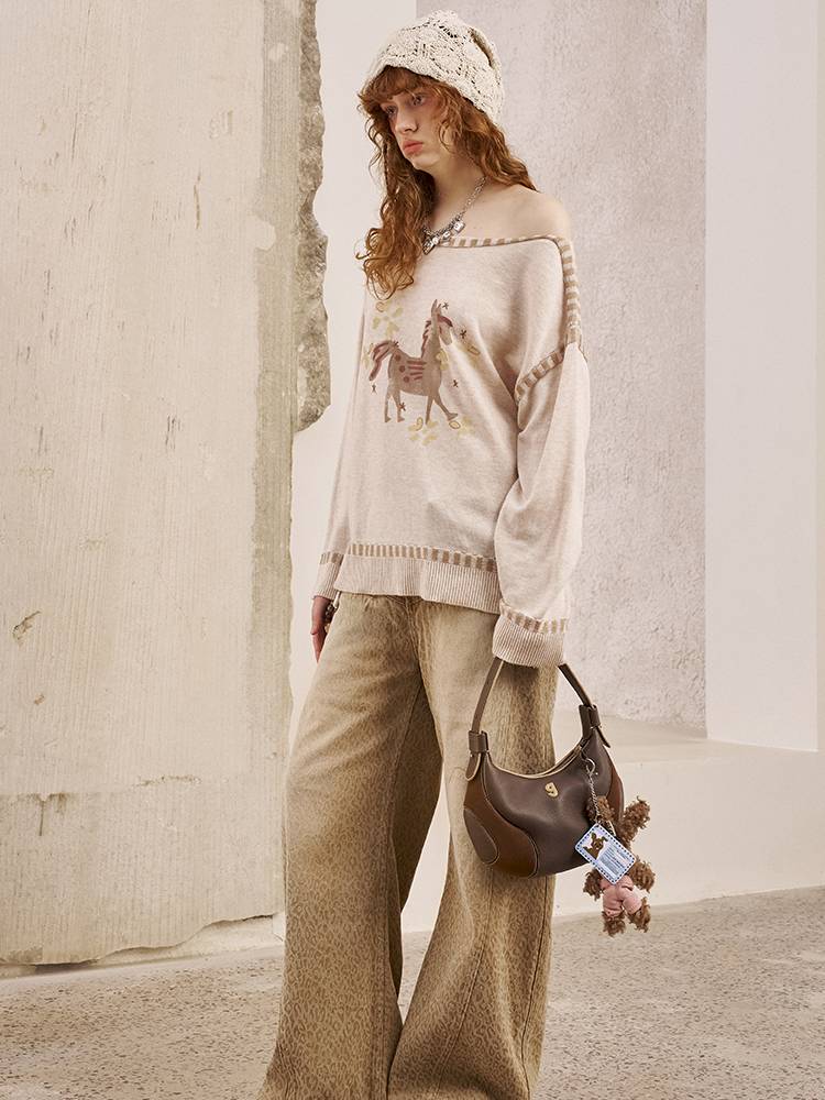 Straight-Leg Wide-Leg Jeans【s0000014389】