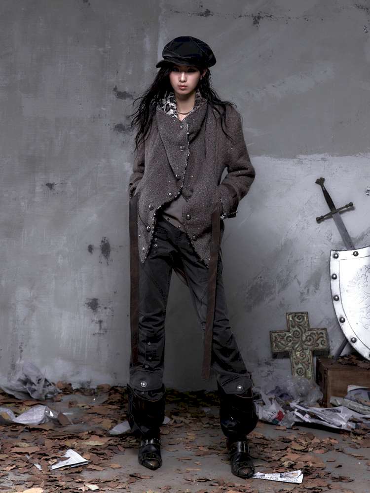 Chanel-Style Reversible Fleece Coat【s0000014462】