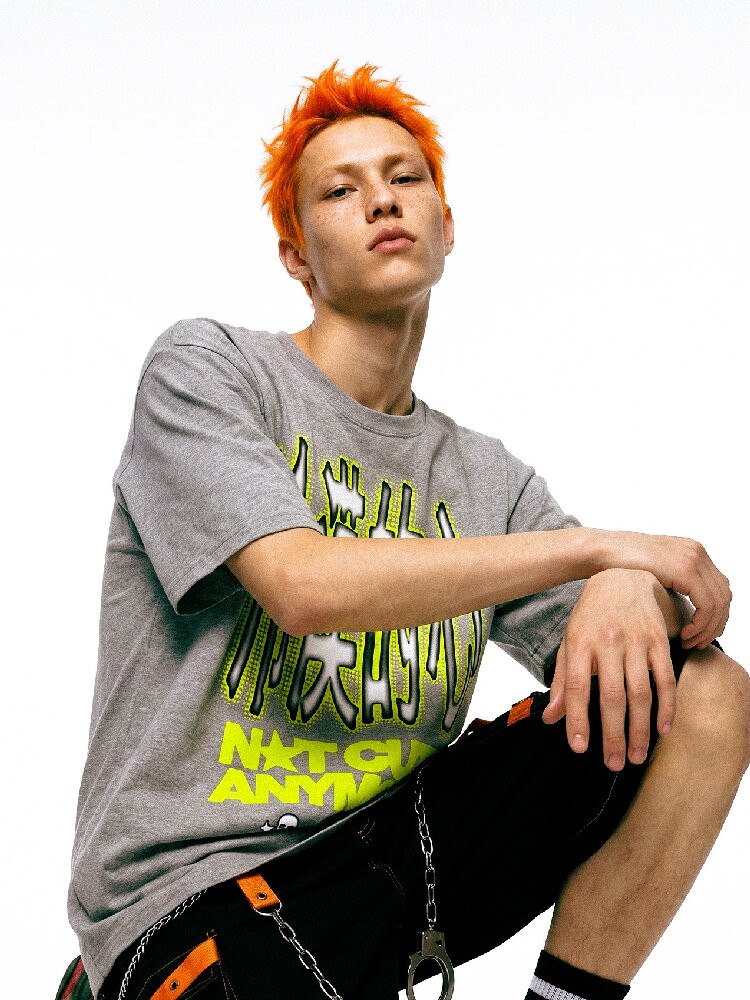 Cold Heart Slogan Loose T Shirt【s0000017113】