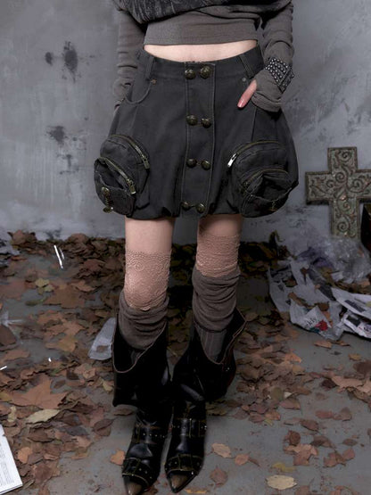 Workwear Flower Bud Skirt【s0000014463】