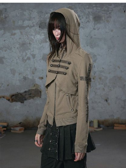 Metallic Napoleon Hooded Jacket【s0000018101】