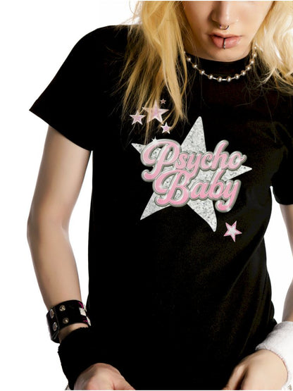 Street Positive Shoulder Slim Fit T-Shirt【s0000012457】