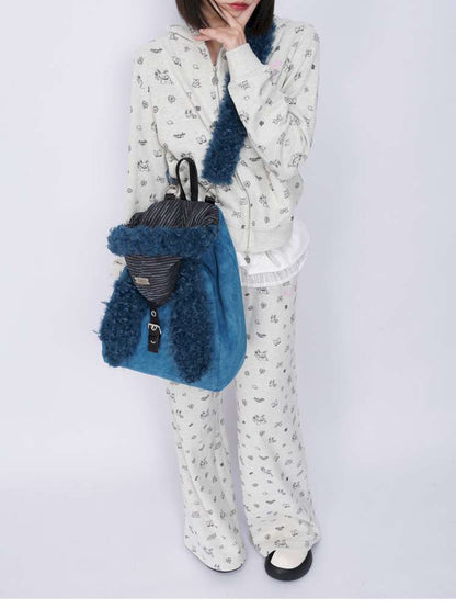 Rabbit Ears Cute Fur Crossbody School Bag【s0000014619】